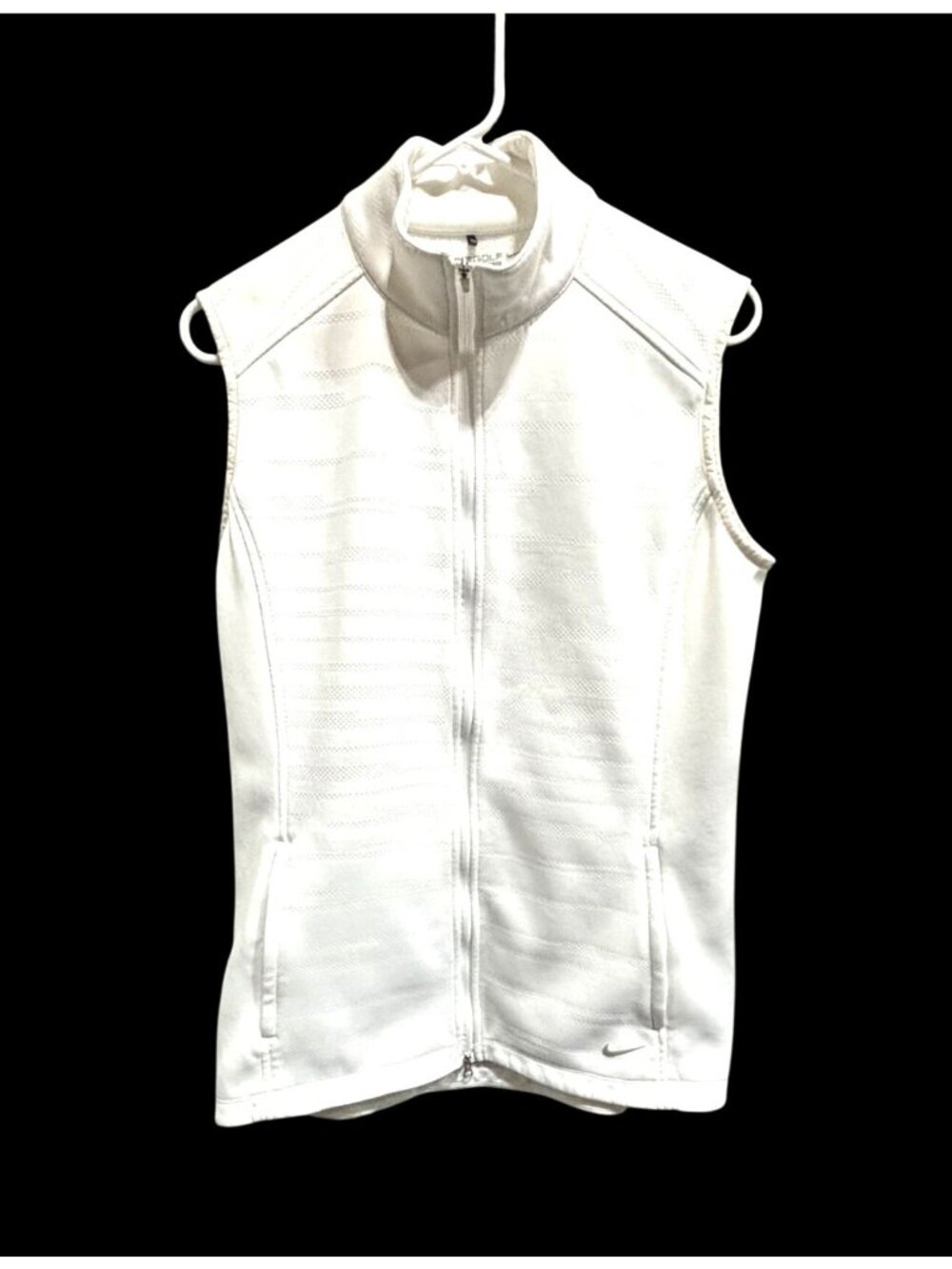 Nike Golf Women’s Therma‑Fit Tour Performance White Sleeveless Vest LT